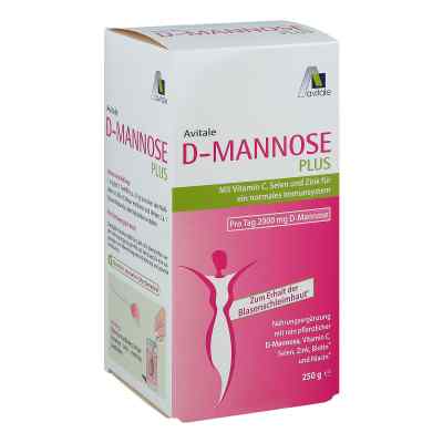 D-Mannose Plus 2000 mg mit Vitamine und Mineralstoffe Pulver 250 g von Avitale GmbH PZN 15211381