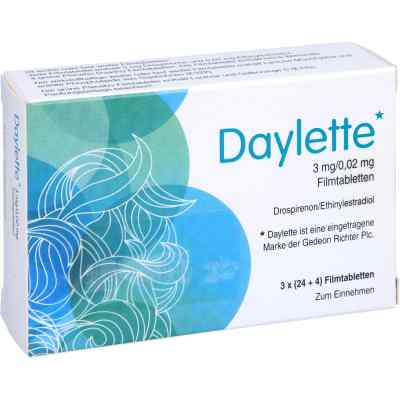 DAYLETTE 0,02mg/3mg 3X28 stk von kohlpharma GmbH PZN 11229757