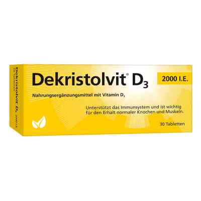 Dekristolvit D3 2.000 I.e. Tabletten 30 stk von Hübner Naturarzneimittel GmbH PZN 10818517
