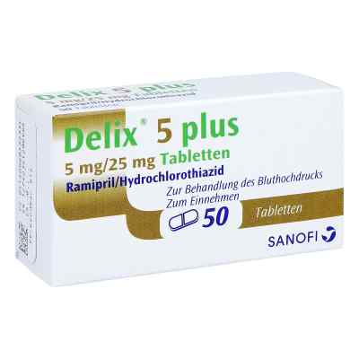 Delix 5 mg plus Tabletten 50 stk von Sanofi-Aventis Deutschland GmbH PZN 06053233