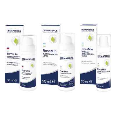 Dermasence BarrioPro Emulsion + RosaMin Pflege + RosaMin Serum