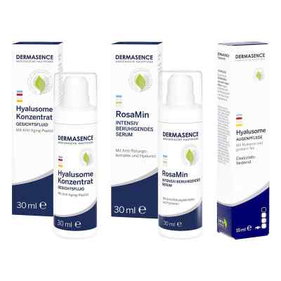 Dermasence Hyalusome Konzentrat & Augenpflege & Rosamin Serum