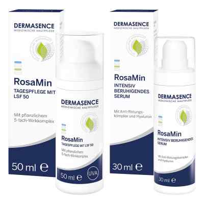 Dermasence RosaMin Tagespflege LSF50 & Dermasence Rosamin Serum
