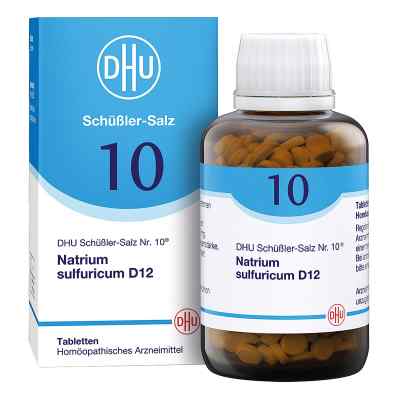 DHU Schüßler-Salz Nummer 10 Natrium sulfuricum D12 Tabletten 900 stk von DHU-Arzneimittel GmbH & Co. KG PZN 18182740