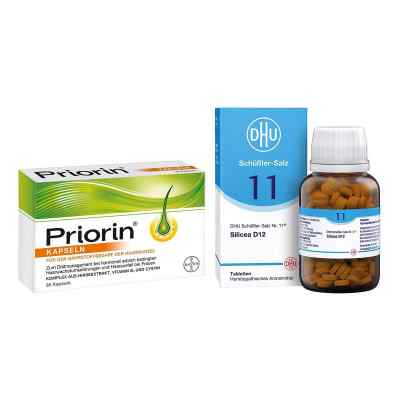DHU Schüßler-Salz Nummer 11 Silicea D12 & Priorin Kapseln