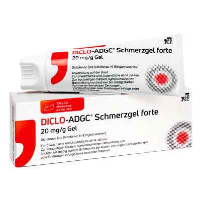 Diclo-ADGC Schmerzgel Forte 20 Mg/g 100 g von Zentiva Pharma GmbH PZN 18049946