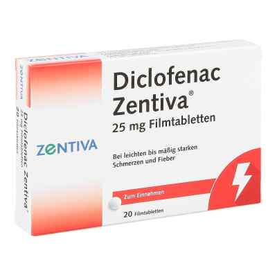 Diclofenac Zentiva 25mg 20 stk von Zentiva Pharma GmbH PZN 10273638