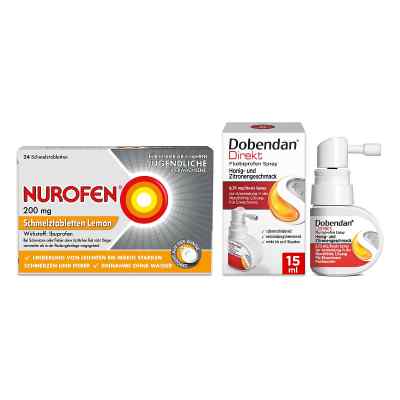 Dobendan Direkt Spray + Nurofen Schmelztabletten Lemon