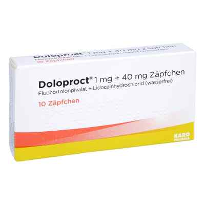 Doloproct 1 mg + 40 mg Zäpfchen 10 stk von Karo Pharma AB PZN 03130536