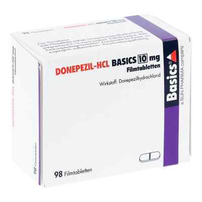 Donepezil-hcl Basics 10 mg Filmtabletten 98 stk von Basics GmbH PZN 08845300