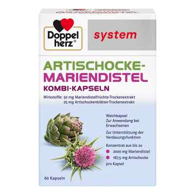 Doppelherz Artischocke-mariendistel system Weichk. 60 stk von Queisser Pharma GmbH & Co. KG PZN 13906297
