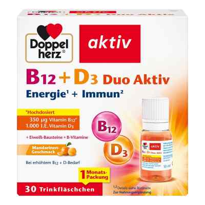 Doppelherz B12+d3 Duo Aktiv Trinkampullen