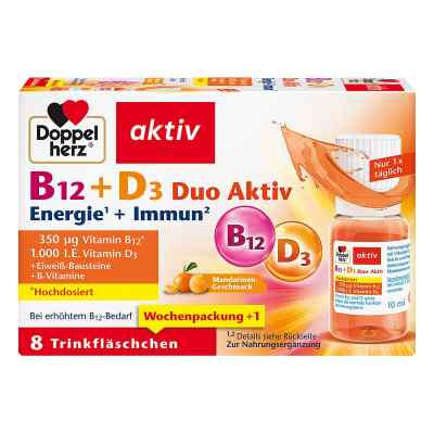 Doppelherz B12+d3 Duo Aktiv Trinkampullen