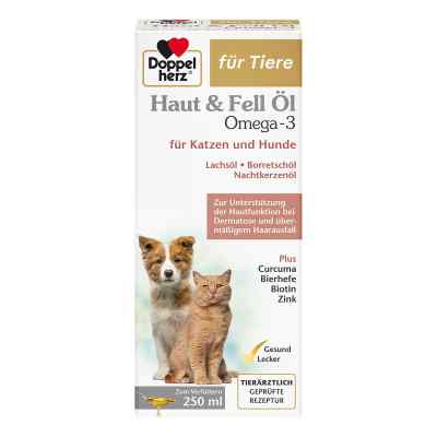 Doppelherz für Tiere Haut & Fell Öl für Katzen und Hunde 250 ml von Queisser Pharma GmbH & Co. KG PZN 17305548