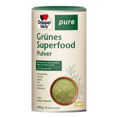Doppelherz Grünes Superfood Pure Pulver 600 g von Queisser Pharma GmbH & Co. KG PZN 18839950