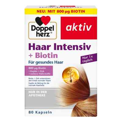 Doppelherz Haar Intensiv+Biotin Kapseln 80 stk von Queisser Pharma GmbH & Co. KG PZN 16170135