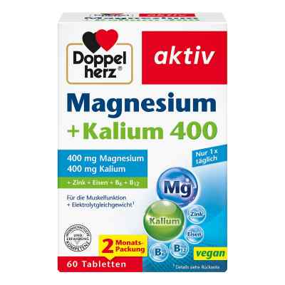 Doppelherz Magnesium+kalium Tabletten 60 stk von Queisser Pharma GmbH & Co. KG PZN 11692343