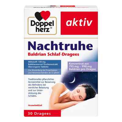 Doppelherz Nachtruhe Baldrian Schlaf-dragees 30 stk von Queisser Pharma GmbH & Co. KG PZN 18723673