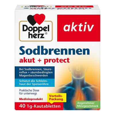 Doppelherz Sodbrennen Akut+protect Kautabletten