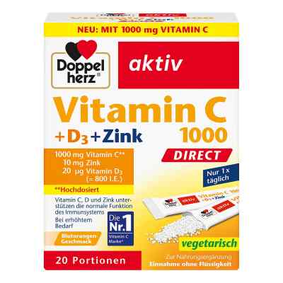Doppelherz Vitamin C 1000 + D3 + Zink DIRECT