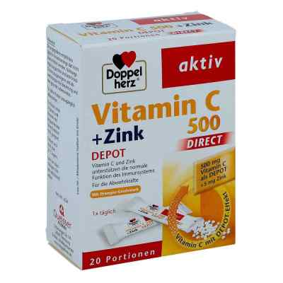 Doppelherz Vitamin C 500+zink Depot direct Pellets 20 stk von Queisser Pharma GmbH & Co. KG PZN 11174312