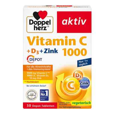 Doppelherz Vitamin C1000 +d3+zink Depot Tabletten