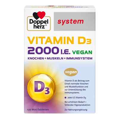 Doppelherz Vitamin D3 2000 I.E. Vegan System Tabletten 