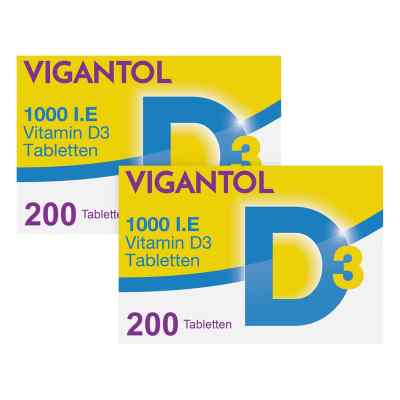Doppelpackung Vigantol 1.000 I.e. Vitamin D3 Tabletten