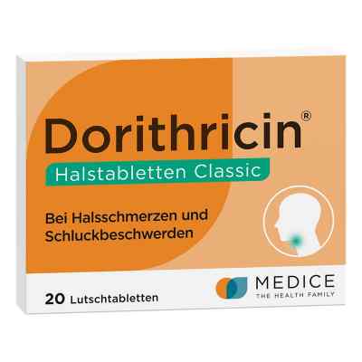 Dorithricin Halstabletten Classic 0,5mg/1,0mg/1,5mg 20 stk von MEDICE Arzneimittel Pütter GmbH& PZN 07727923