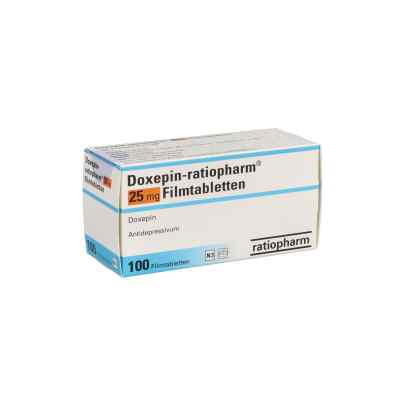 Doxepin-ratiopharm 25 mg Filmtabletten 100 stk von ratiopharm GmbH PZN 00772369