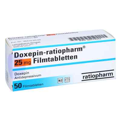 Doxepin-ratiopharm 25mg 50 stk von ratiopharm GmbH PZN 00772352