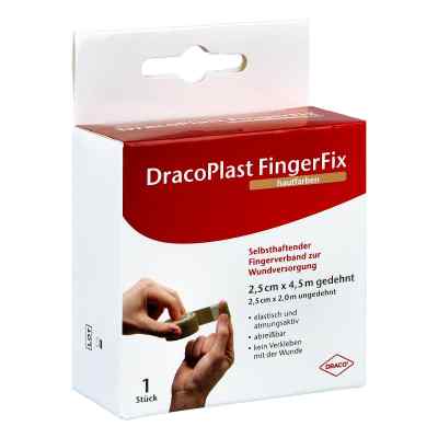 Dracoplast Fingerfix 2,5 cmx4,5 m mit Wundk.haut