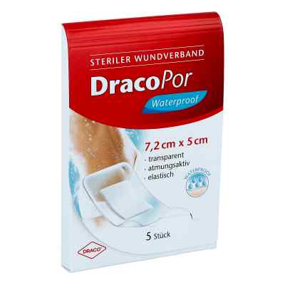 Dracopor waterproof Wundverband steril 5x7,2cm