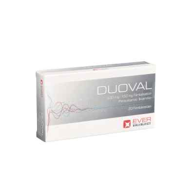 Duoval 500 mg/150 mg Filmtabletten 20 stk von Ever Pharma GmbH PZN 16353835