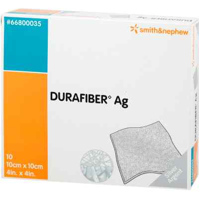 Durafiber Ag 10x10 cm Verband 10 stk von Smith & Nephew GmbH PZN 04120899