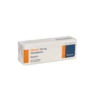 Ebastel 20 mg Filmtabletten 50 stk von ALMIRALL HERMAL GmbH PZN 02748961