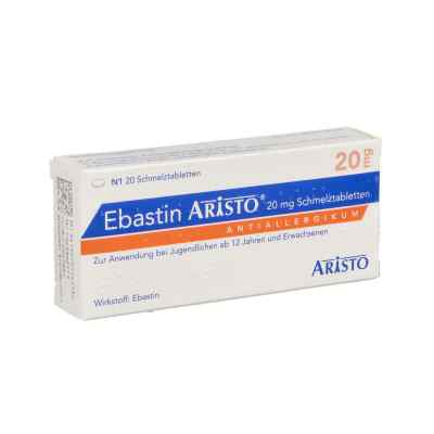 Ebastin Aristo 20 mg Schmelztabletten 20 stk von Aristo Pharma GmbH PZN 10114153