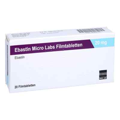 Ebastin Micro Labs 20 mg Filmtabletten 20 stk von Micro Labs GmbH PZN 16568576