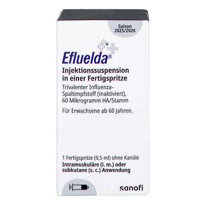 Efluelda 2025/2026 iniecto -susp.i.e.fertigspr.o.kan. 1 stk von Sanofi-Aventis Deutschland GmbH PZN 19403433