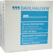 Einmal Zahnbürste mit Paste 100 stk von P.J.Dahlhausen & Co.GmbH PZN 07485584