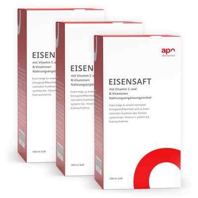 Eisensaft mit Vitamin B und C von apodiscounter 3x500 ml von apo.com Group GmbH PZN 08101871