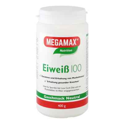 Eiweiss 100 Neutral Megamax Pulver 400 g von Megamax B.V. PZN 01687128
