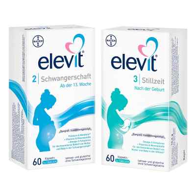 Elevit Schwangerschaft und Stillzeit-Set: Elevit 2 + Elevit 3