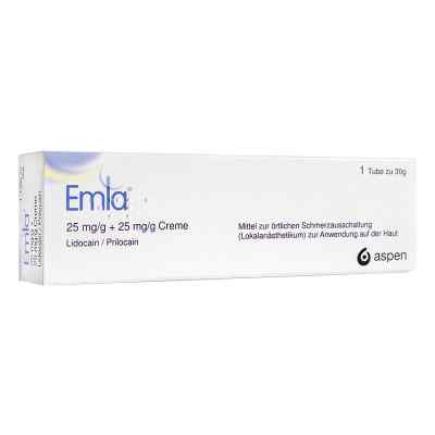 Emla 25 mg/g + 25 mg/g Creme 30 g von Aspen Germany GmbH PZN 13231379