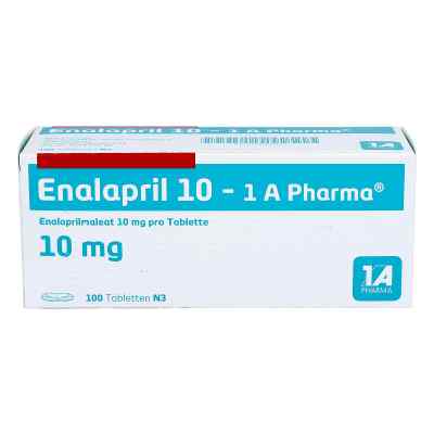 Enalapril 10-1a Pharma Tabletten 100 stk von 1 A Pharma GmbH PZN 03682075