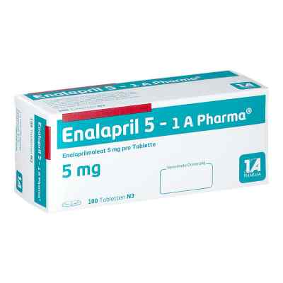 Enalapril 5-1a Pharma Tabletten 100 stk von 1 A Pharma GmbH PZN 03682046