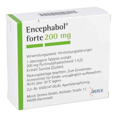 Encephabol forte 200mg 100 stk von Merck Healthcare Germany GmbH PZN 04862365