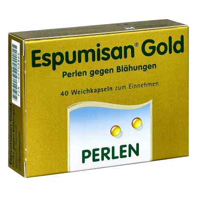 Espumisan Gold Perlen gegen Blähungen 40 stk von BERLIN-CHEMIE AG PZN 05703864