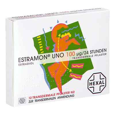 Estramon uno 100 transdermale Pflaster 12 stk von Hexal AG PZN 00620139