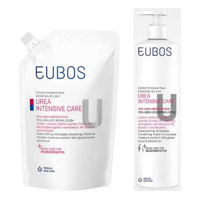 Eubos Urea Intensive Care 10% Körperlotion + Nachfüllbeutel